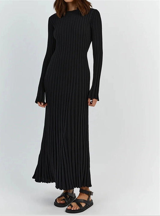 Mia Black Knit Dress - Rhode Lane
